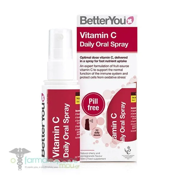 BetterYou Vitamin C Daily Oral Spray, 50ml