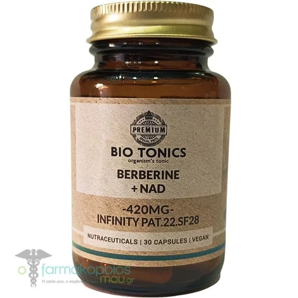 Bio Tonics Berberine & Nad+ 420mg, 30caps