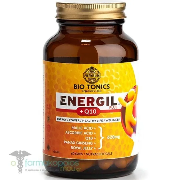 Bio Tonics Energil Plus +Q10 620mg, 60caps