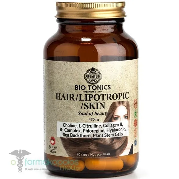 Bio Tonics Hair Lipotropic Skin 470mg, 90caps