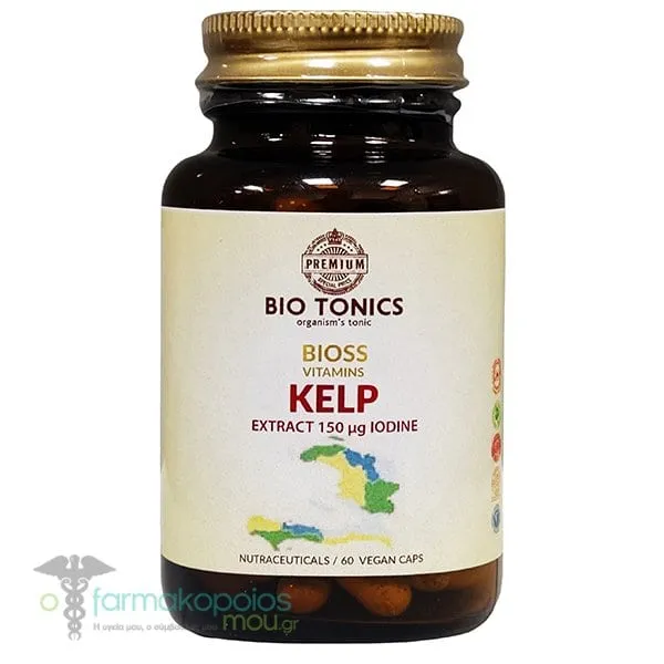 Bio Tonics Kelp Extract 150μg Iodine, 60veg. caps