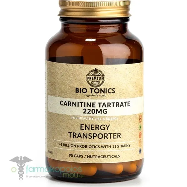 Bio Tonics L-Carnitine Tartrate 220mg, 90caps