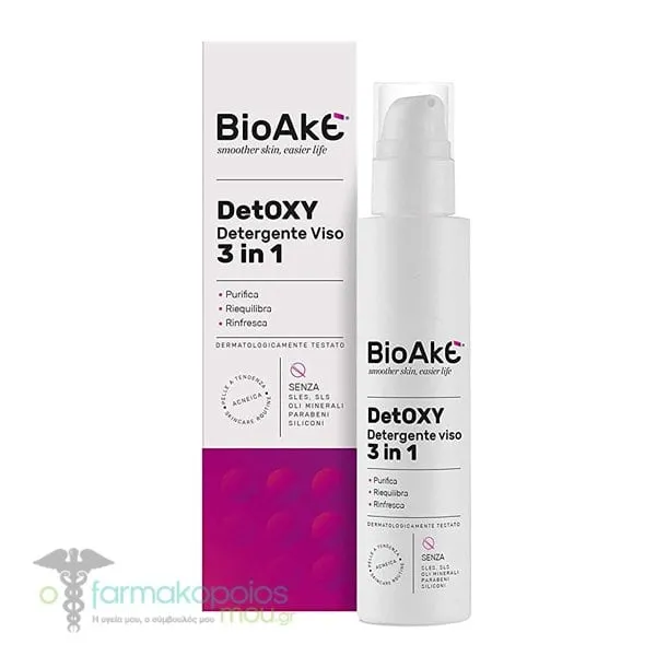 BioAke DetOXY Facial Cleanser 3 in 1, 150ml