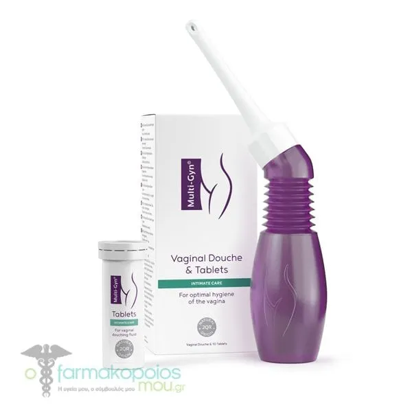Bioclin Multi-Gyn Vaginal Douche and Tablets Συσκευή Κολπικών Πλύσεων, 1τεμ &amp; Δισκία, 10τεμ, 1σετ