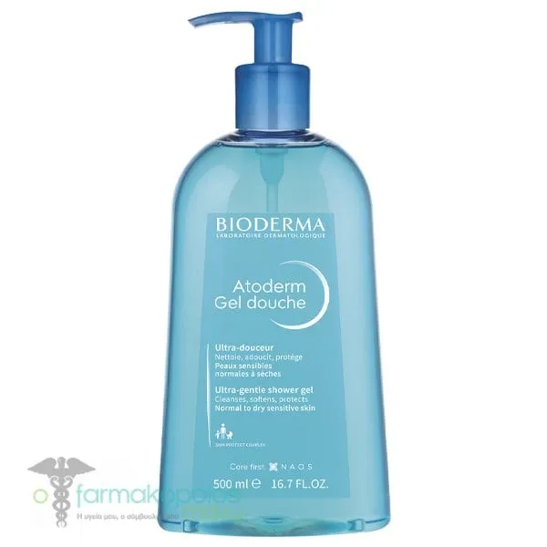 Bioderma Atoderm Gel Douche Ultra-Gentle Shower Gel for Normal to Dry Sensitive Skin, 500ml