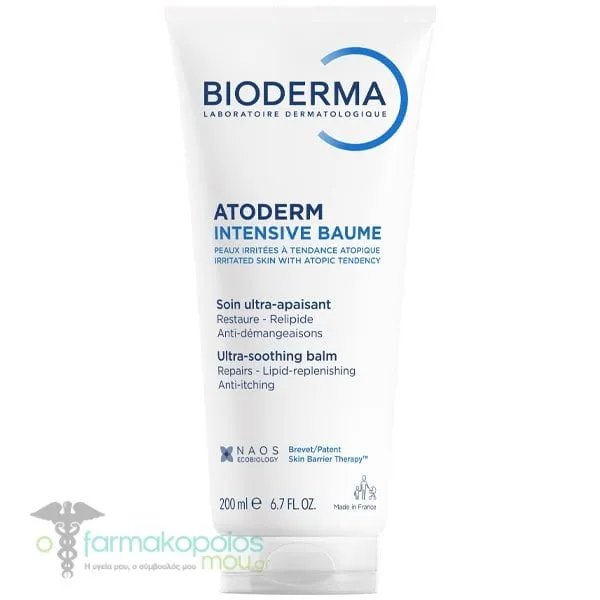 Bioderma Atoderm Intensive Baume Εξαιρετικά Καταπραϋντικό Βάλσαμο για Ευαίσθητο πολύ Ξηρό έως Ατοπικό Δέρμα, 200ml