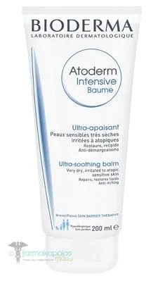 Bioderma Atoderm Intensive Baume Ultra-Soothing Balm for Very Dry Irritated to Atopic Sensitive Skin, 200ml