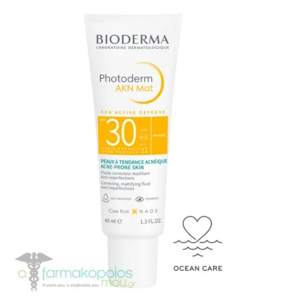 Bioderma Photoderm AKN Mat Fluid, Spf30, 40ml