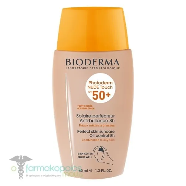 Bioderma Photoderm Nude Touch SPF 50+ Golden, 40ml