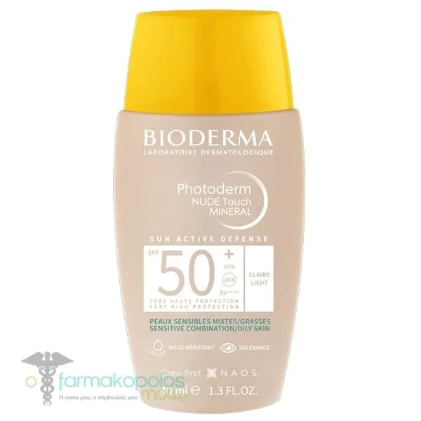 Bioderma Photoderm Nude Touch SPF 50+ Light, 40ml