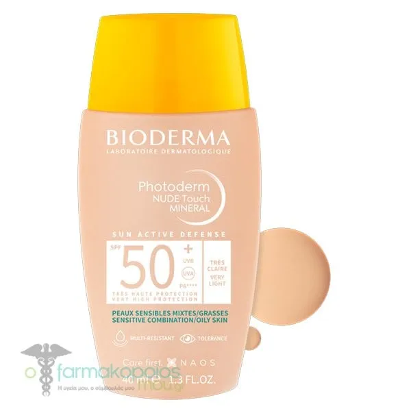 Bioderma Photoderm Nude Touch SPF50+ Very Light, 40ml