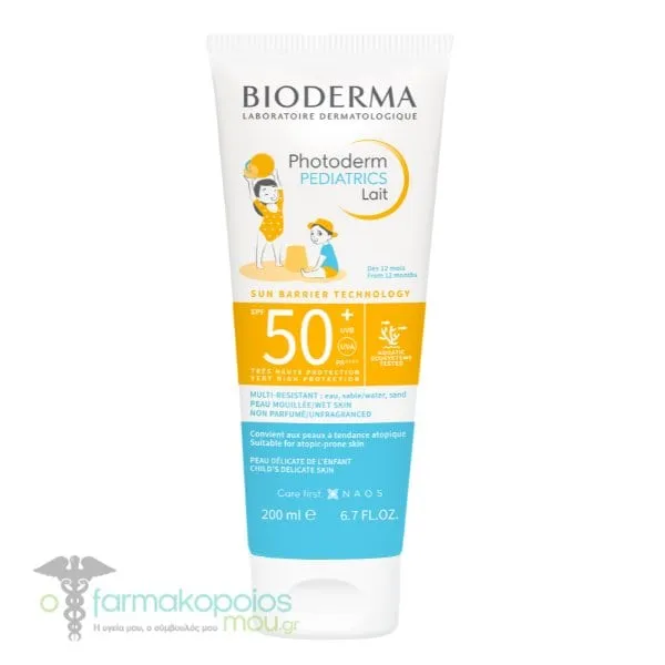 Bioderma Photoderm Pediatrics Lait SPF50, 200ml