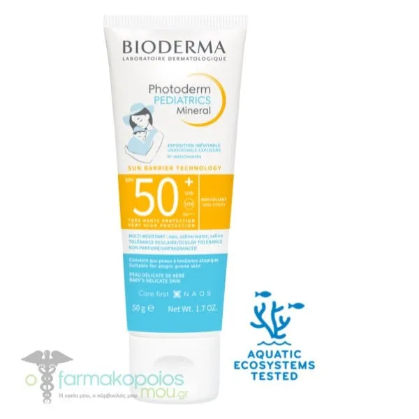 Bioderma Photoderm Pediatrics Mineral Baby Sunscreen SPF50+, 50g