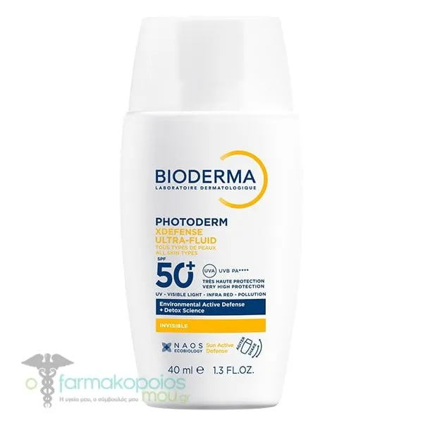 Bioderma Photoderm XDefence Ultra-Fluid Invisible SPF50+, 40ml