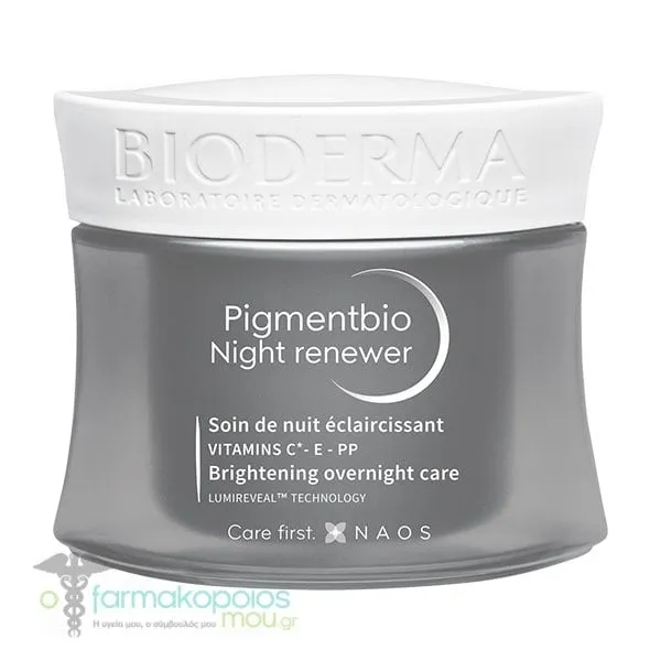Bioderma Pigmentbio Night Renewer Brightening Overnight Care, 50ml