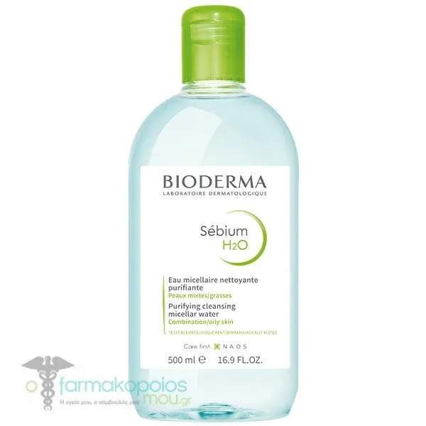 Bioderma Sebium H2O Purifying Cleansing Micellar Water for Combination/Oily Skin, 500ml