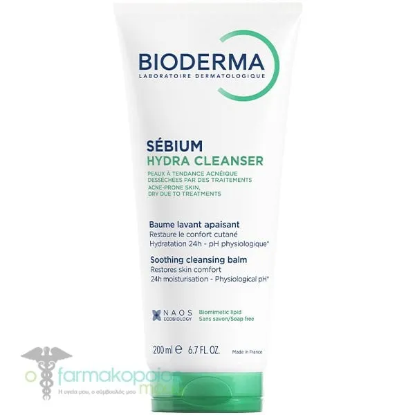 Bioderma Sebium Hydra Cleanser Καταπραΰντικό Balm Kαθαρισμού για Ξηρό Δέρμα με Τάση Ακμής, 200ml