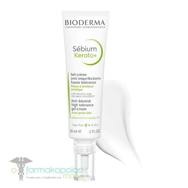 Bioderma Kerato+ Anti-Blemish High Tolerance Gel-Cream, 30ml