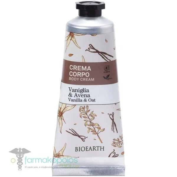 Bioearth Ενυδατική Κρέμα Σώματος με Άρωμα Βανίλια, 75ml
