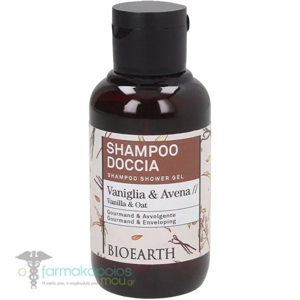 Bioearth Σαμπουάν &amp; Αφρόλουτρο με Άρωμα Βανίλιας, 100ml