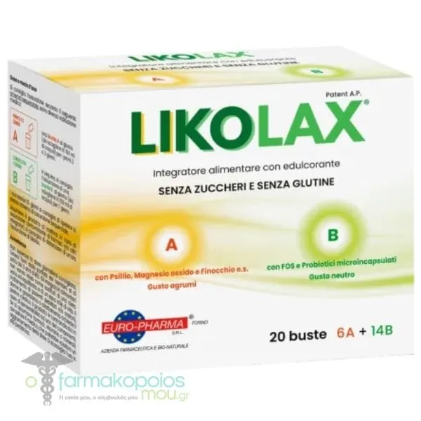 Bionat Likolax A &amp; B, 20sachets