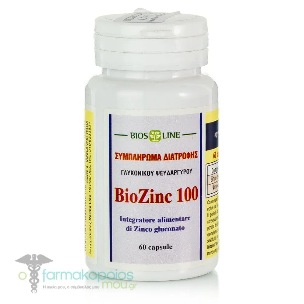 Bios Line Biozinc 100, 60 caps