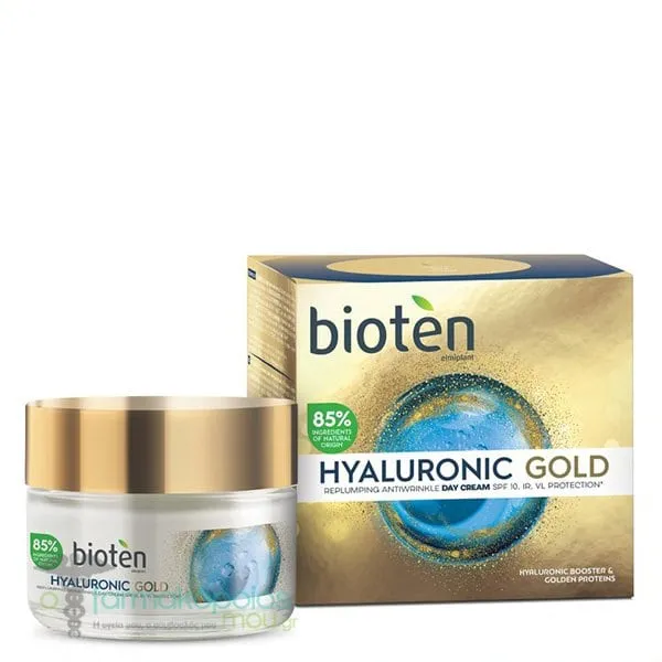 Bioten Hyaluronic Gold Day Cream SPF10, 50ml