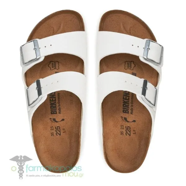 Birkenstock Arizona Sandals Women Narrow Fit (230126), 1 pair - White-Blue