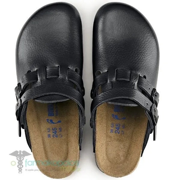 Birkenstock Kay Narrow Fit Women's Leather Clog (582636), 1 pair - Black-Red