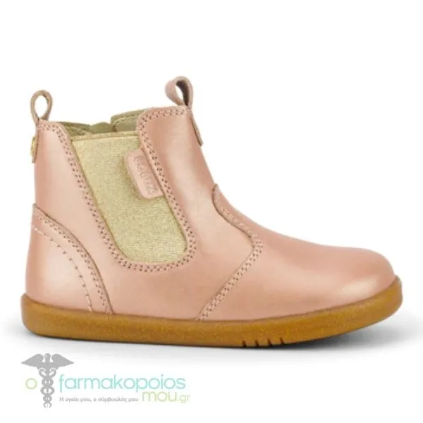 Bobux iWalk Jodhpur Rose Gold Kids Shoes, 1pair