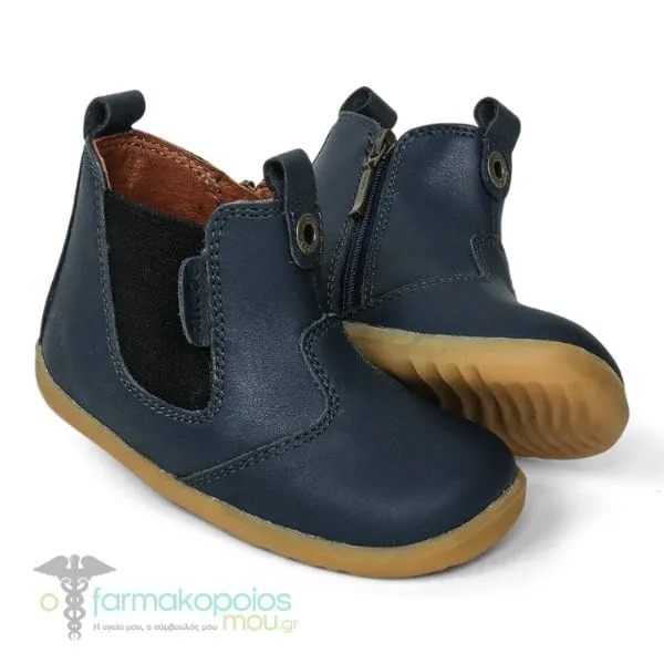 Bobux Step Up Jodhpur Navy Baby Shoes, 1pair