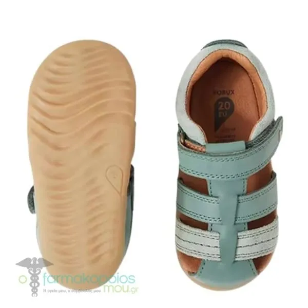 Bobux Step Up Roam Sandal Iceberg Green Baby Shoes, 1pair