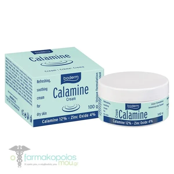 Boderm Calamine Καταπραϋντική Κρέμα για Ξηρές Επιδερμίδες, 100g