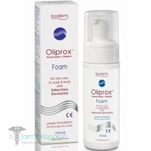 Boderm Oliprox Cleansing Foam for Seborrheic Dermatitis Body & Head, 150ml