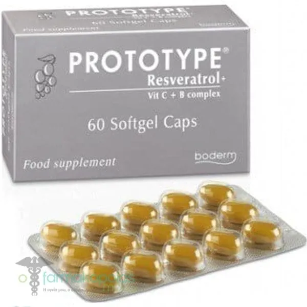 Boderm Prototype Resveratrol, 60softgels