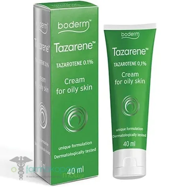 Boderm Tazarene 0.1% Cream for Oily Skin, 40ml