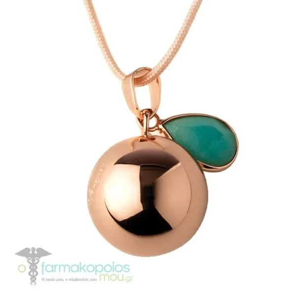 Bola Pregnancy Necklace With Engraved Message "We love you forever", 1pc
