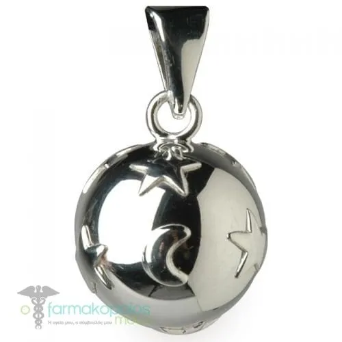 Bola Pregnancy Necklace Silver Star - Moon, 1pc.