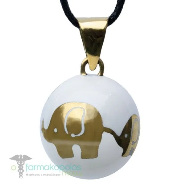 Bola Melodic Pendant for Pregnancy Golden Elephants, 1pcs