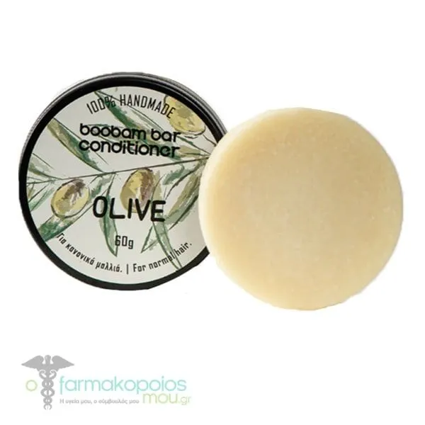 Boobam Conditioner Bar Olive for Normal Hair, 60g