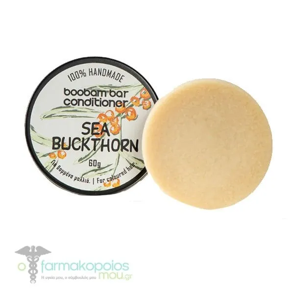 Boobam Conditioner Bar Sea Buckthorn for Colored Hair, 60g