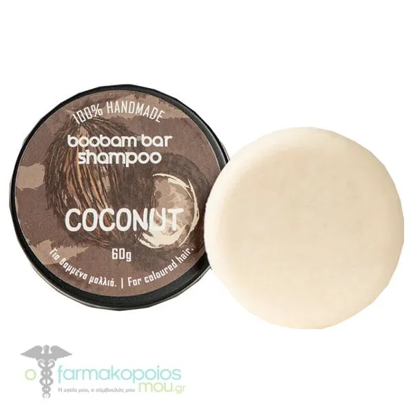 Boobam Shampoo Bar Coconut for Coloured Hair, 60g