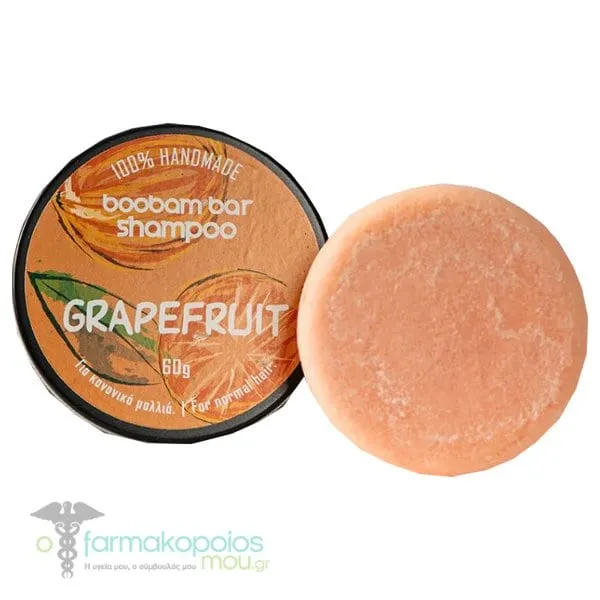 Boobam Shampoo Bar Grapefruit for Normal Hair, 60g