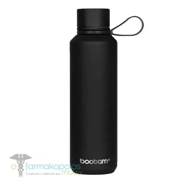 Boobam Bottle Sleek, 600ml - BLACK