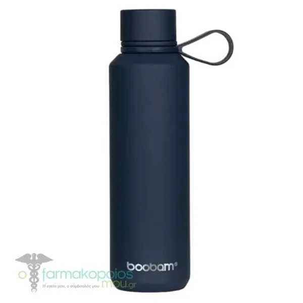 Boobam Bottle Sleek, 600ml - Navy