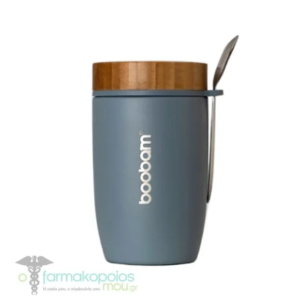 Boobam Food Thermos, 500ml - Γκρί