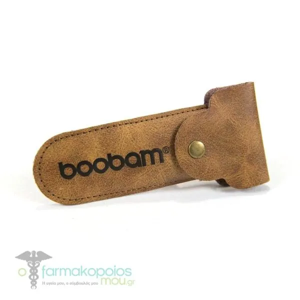 Boobam Razor Leather Pouch, 1pc - Κάφε