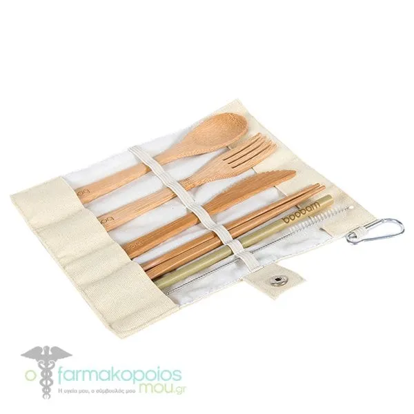 Boobam Tensils Cutlery Set, 7pcs - Μπέζ