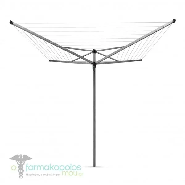 Brabantia Rotary Clothesline Topspinner with Ground Spike 50m, 1pc