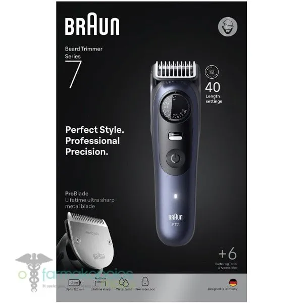 Braun Beard Trimmer Series 7 BT7520, 1pcs